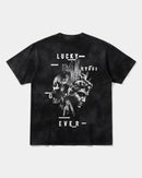 Camiseta Lucky Big Back Oversize Acid Negro