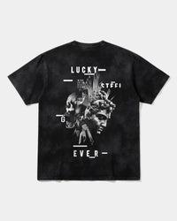 Camiseta Lucky Big Back Oversize Acid Negro