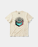 Camiseta Cubo Eyes Big Front Regular Basic Beige