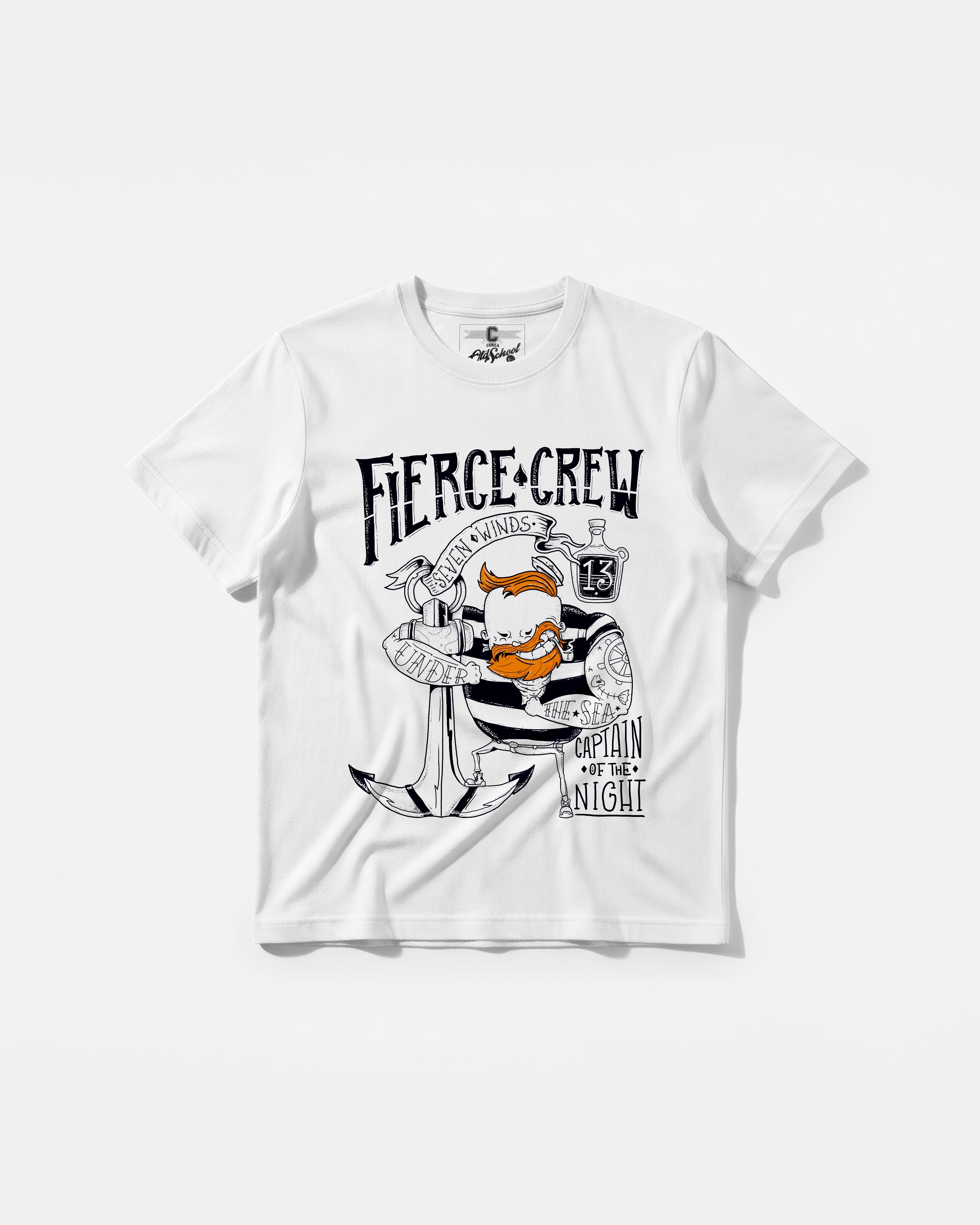 Fierce Crew Big Front Regular Basic T-shirt