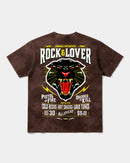 Camiseta Rock And Lover Big Back Oversize Acid Marron