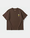 Camiseta Angry Fork Big Front Oversize Basic Marron