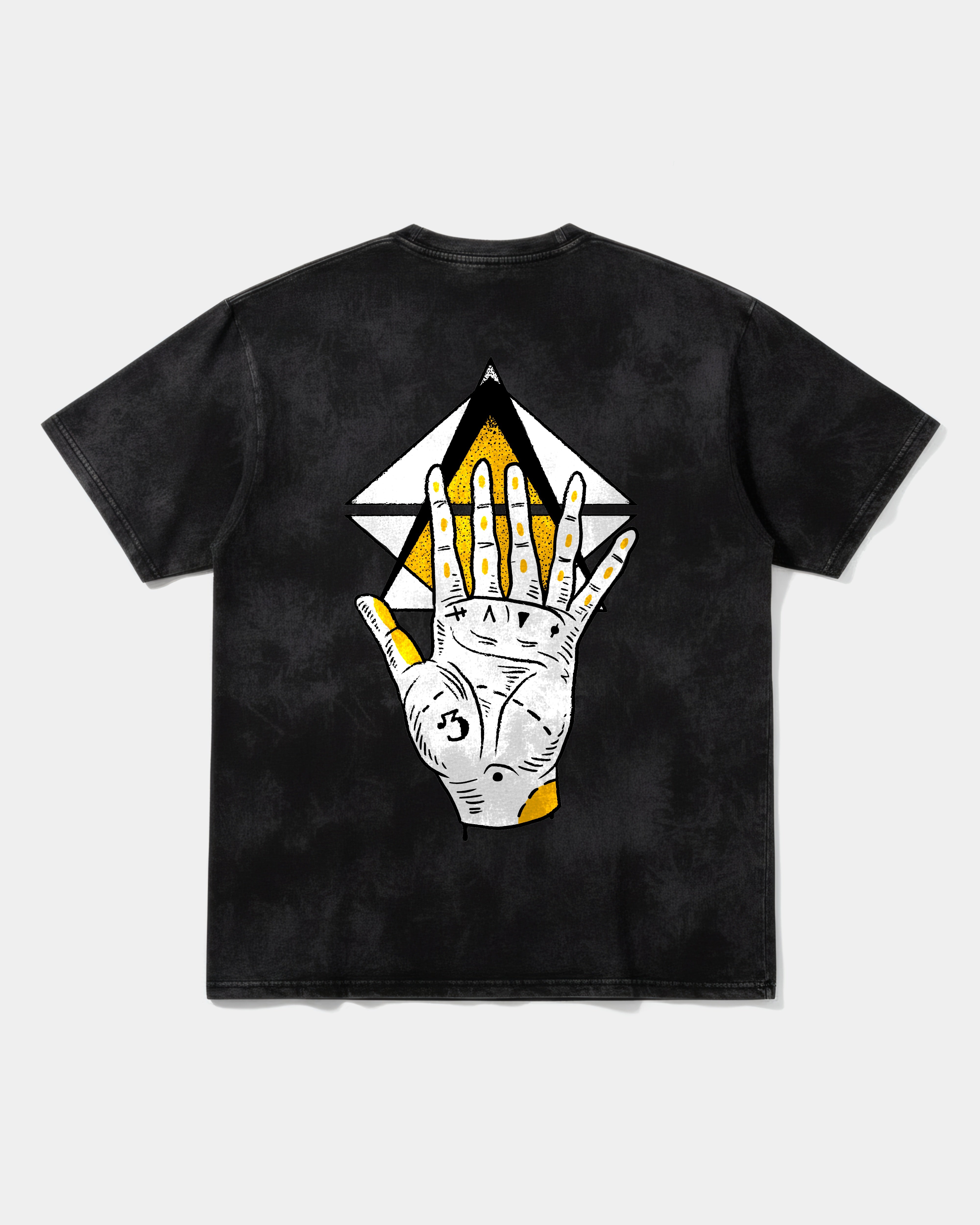 Camiseta Iluminati Hand Big Back Oversize Acid