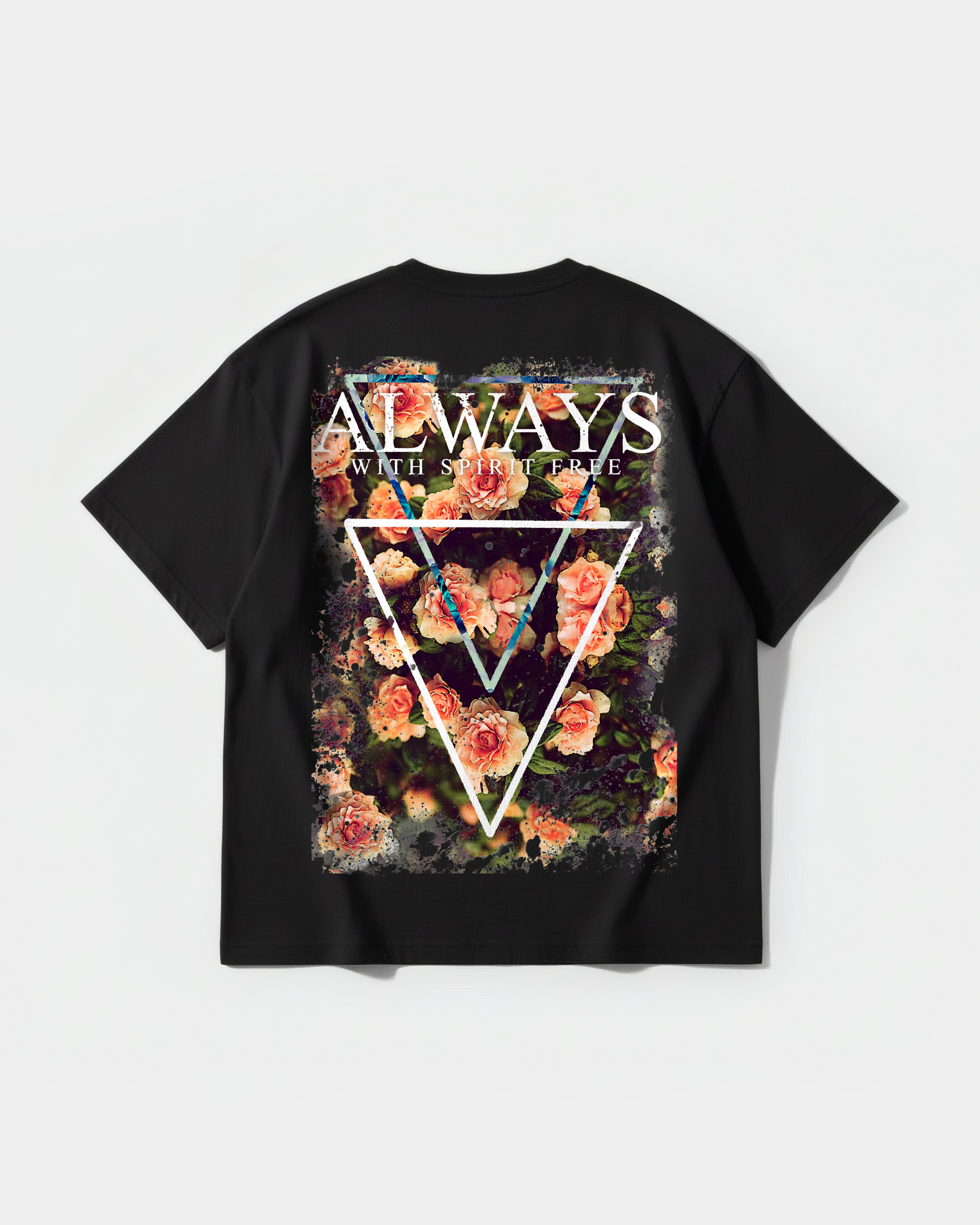 Always Free Spirit Big Back Oversize Basic T-shirt