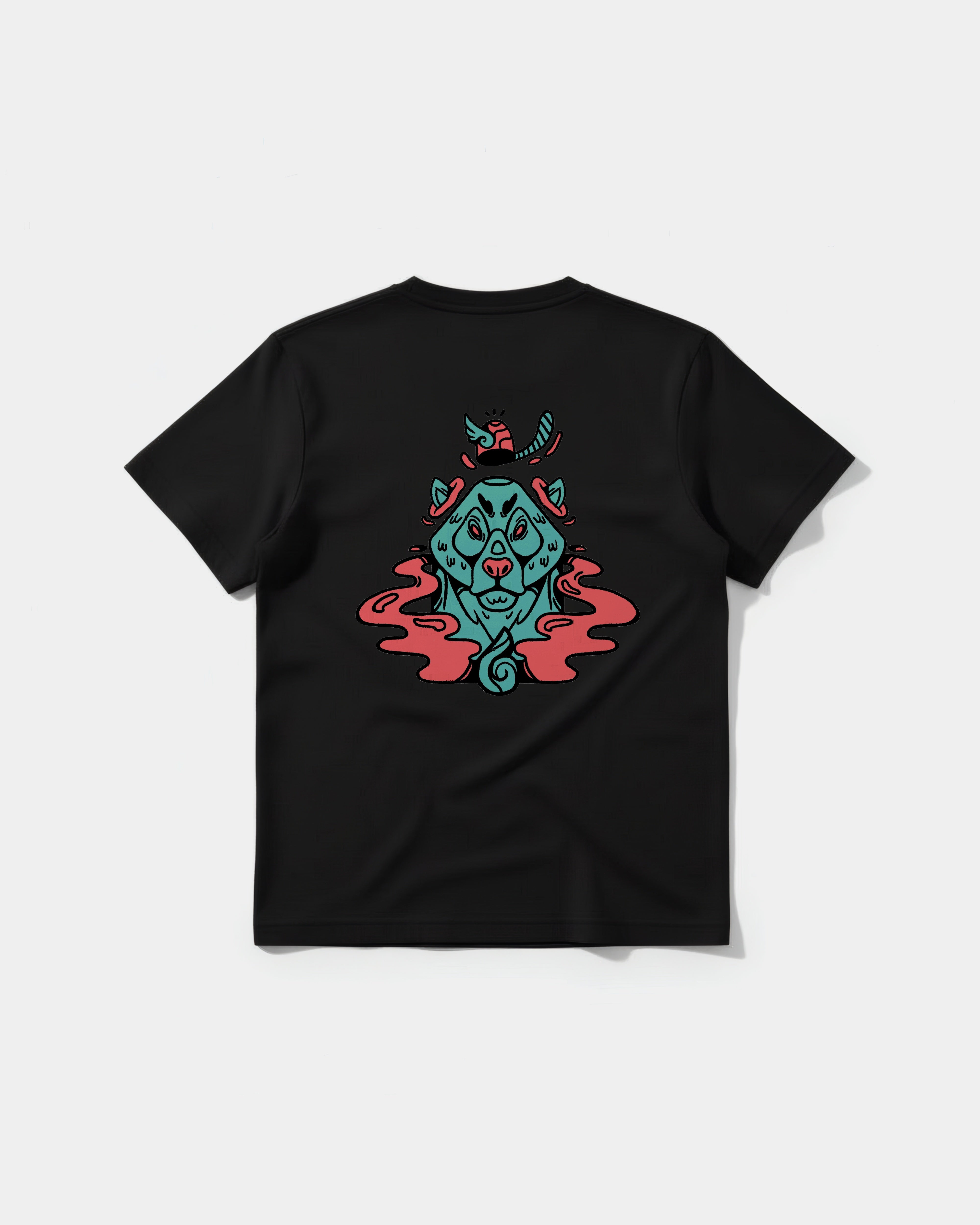 Bear T-shirt with Big Back Cap Regular Basic