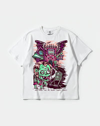 Camiseta Beetlejuice Big Front Oversize Basic Blanco