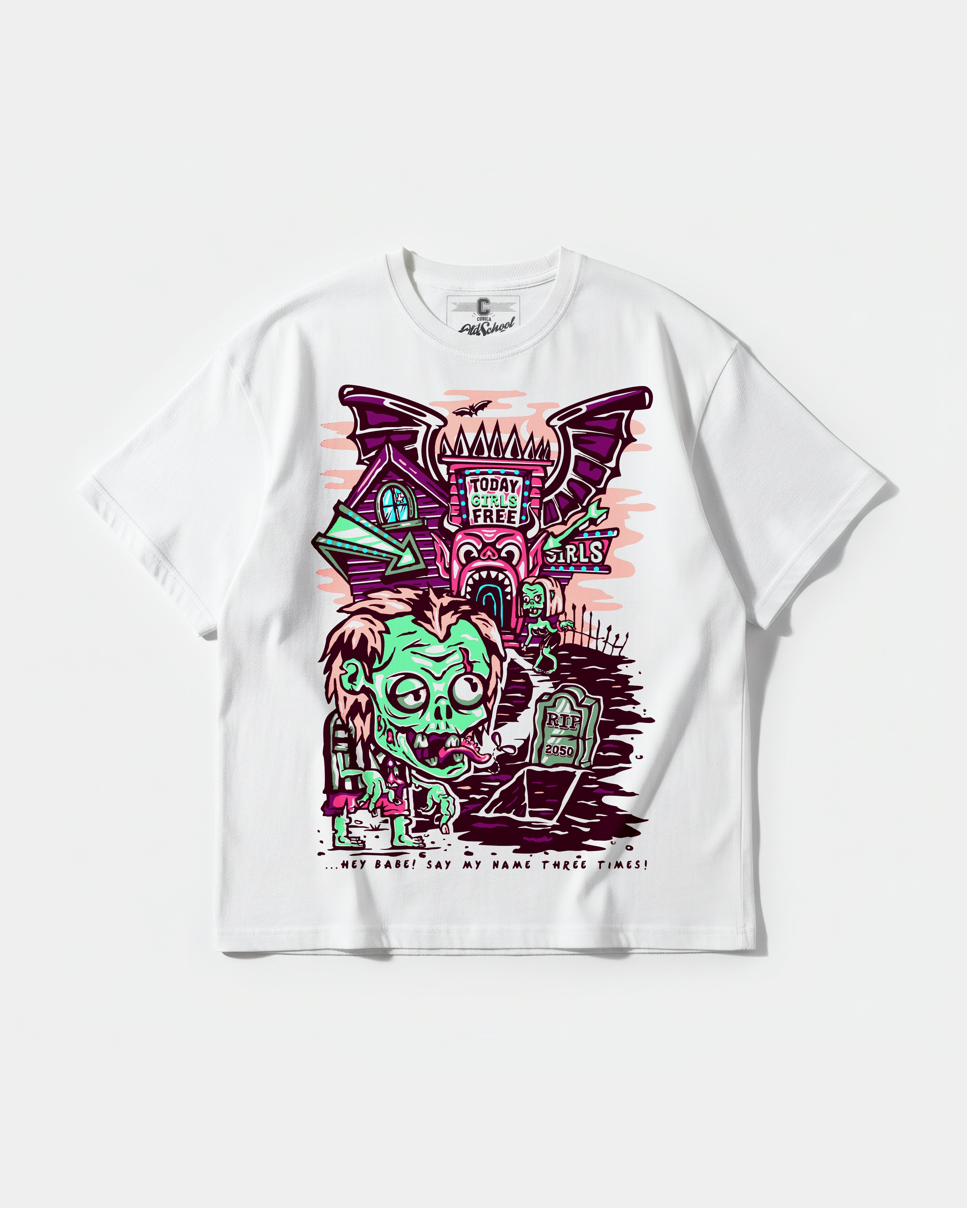 Beetlejuice Big Front Oversize Basic T-shirt
