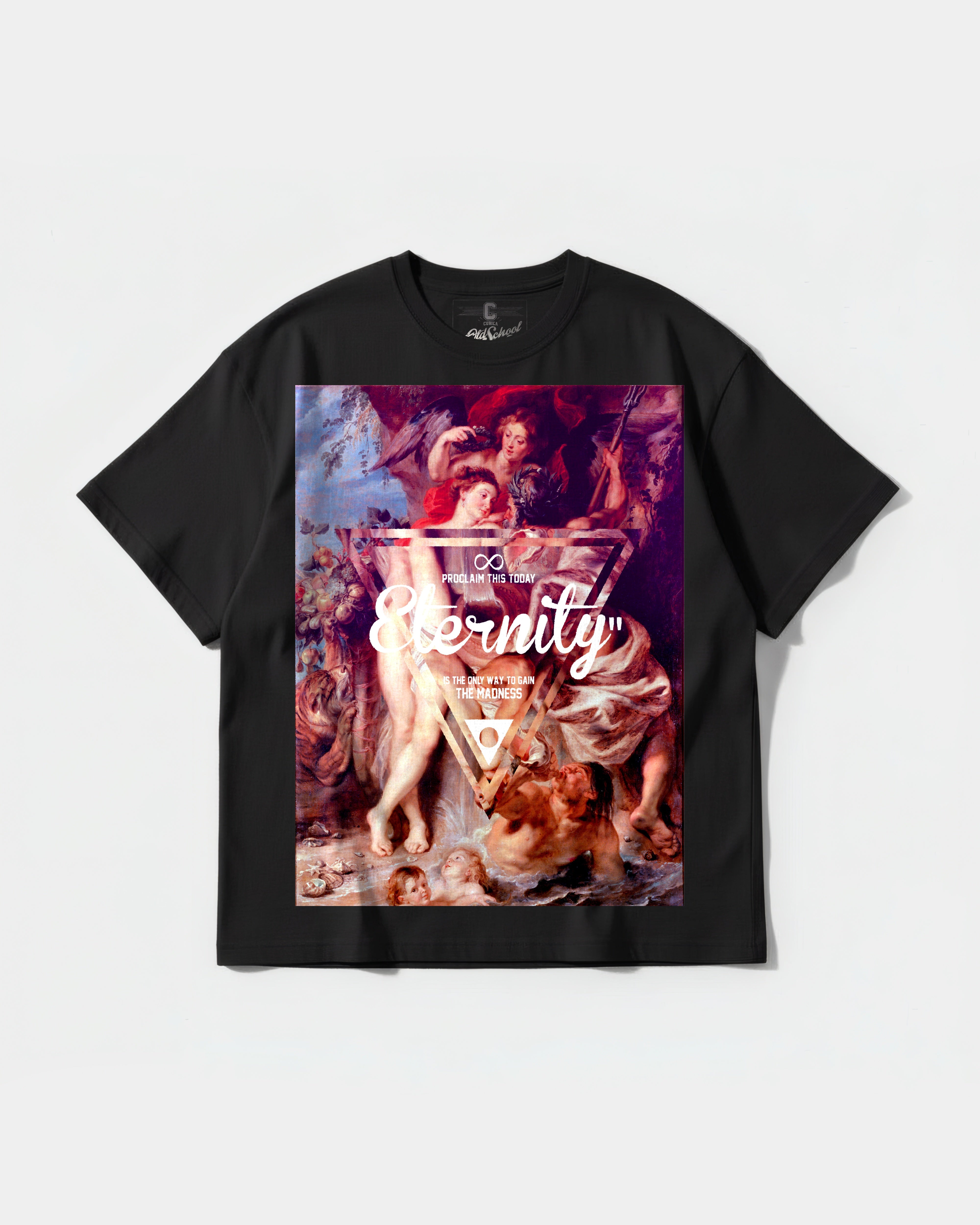 Eternity Proclaim Big Front Oversize Basic T-shirt
