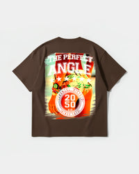 Camiseta The Perfect Angle Big Back Oversize Basic Marron