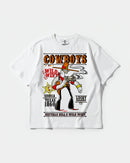 Camiseta Cowboys Big Front Oversize Basic Blanco