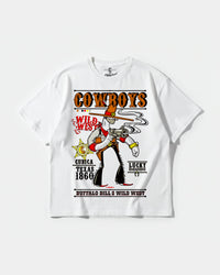 Camiseta Cowboys Big Front Oversize Basic Blanco
