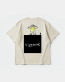 Camiseta Freedom Ufo Big Back Oversize Basic Beige