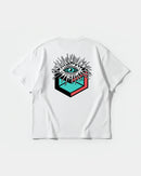 Camiseta Cubo Eyes Big Back Oversize Basic Blanco