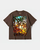 Camiseta Crystal Beach Big Front Oversize Basic Marron