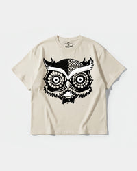 Camiseta Buho Big Front Oversize Basic Beige