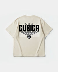 Camiseta Cubica369 Big Back Oversize Basic Beige