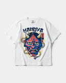 Camiseta China Hannya Big Front Oversize Basic Blanco