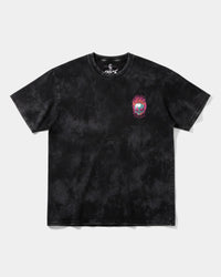Camiseta Rise In Hell Big Front Oversize Acid Negro