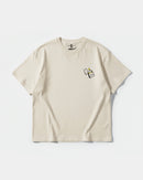 Camiseta Candela Pocket Front Oversize Basic Beige