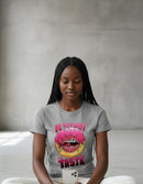 Modelo mide 1,76m y usa talla M