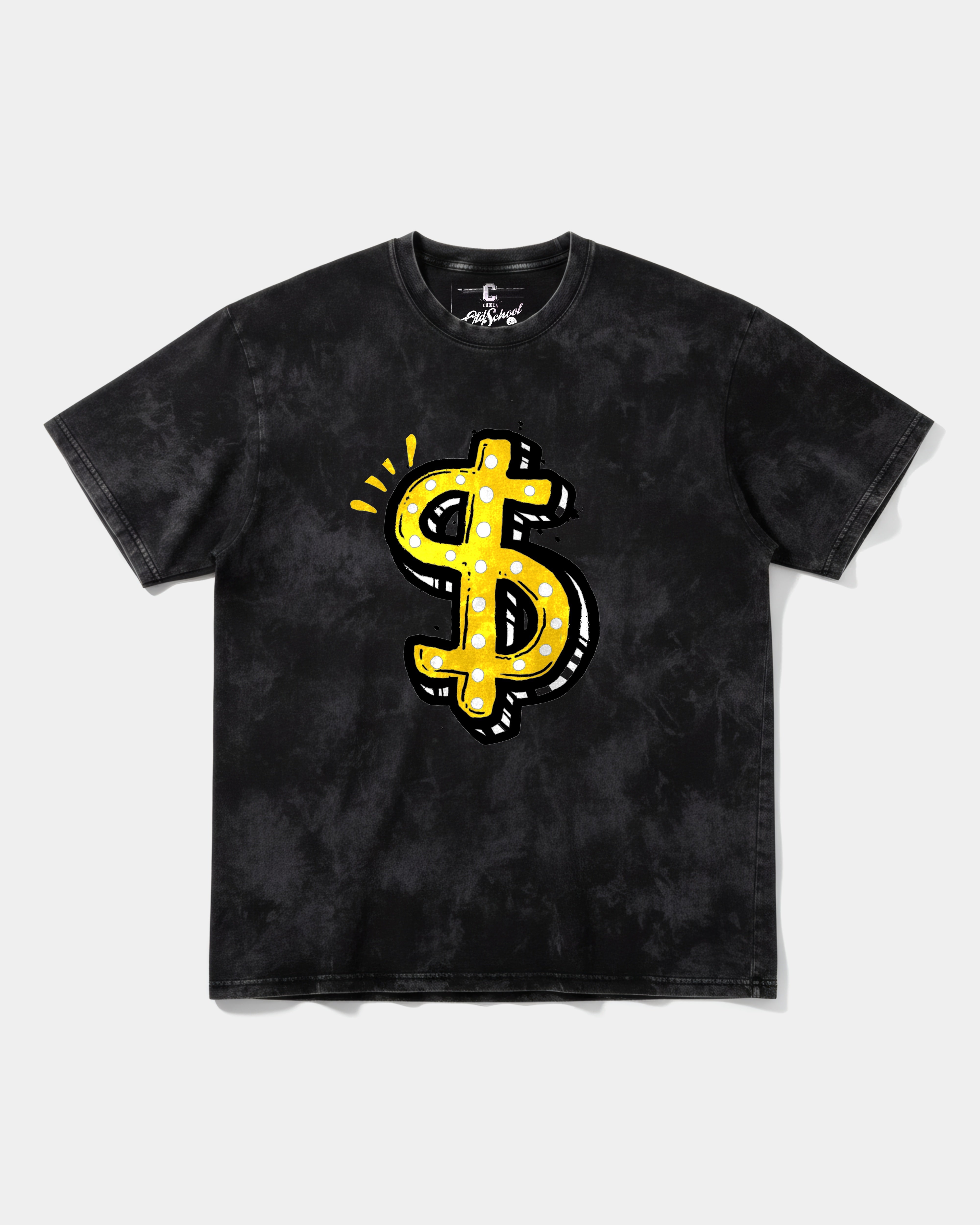 Money Money Big Front Oversize Acid T-Shirt