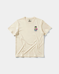 Camiseta Alien In Miami Pocket Front Regular Basic Beige