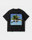 Camiseta Ocean Is Calling Big Back Oversize Basic Negro