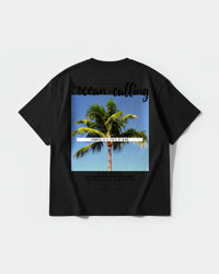 Camiseta Ocean Is Calling Big Back Oversize Basic Negro