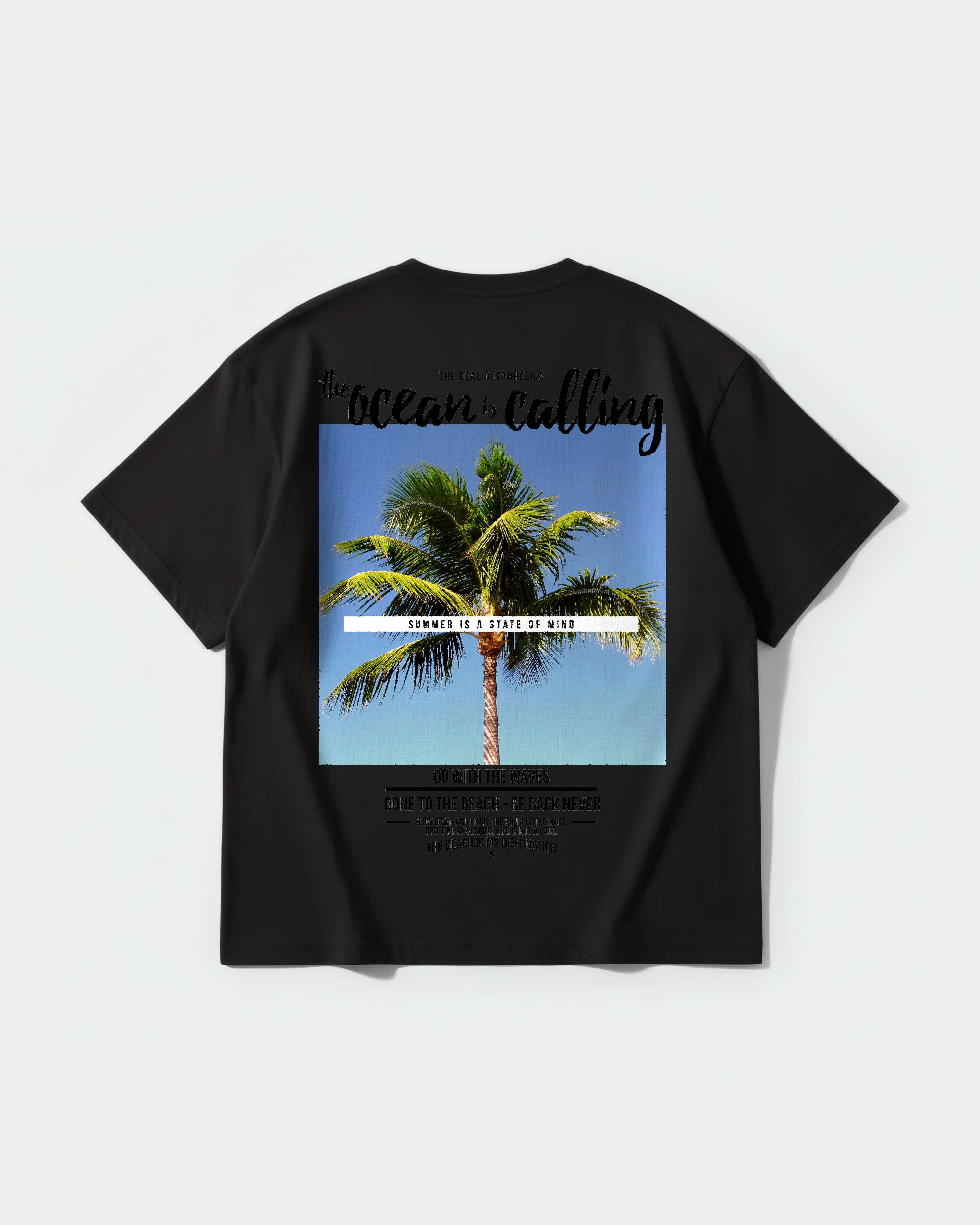 Ocean Is Calling Big Back Oversize Basic T-shirt