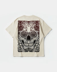 Camiseta Catrina Big Back Oversize Basic Beige