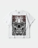 Camiseta Catrina Big Front Oversize Basic Blanco