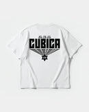 Camiseta Cubica369 Big Back Oversize Basic Blanco
