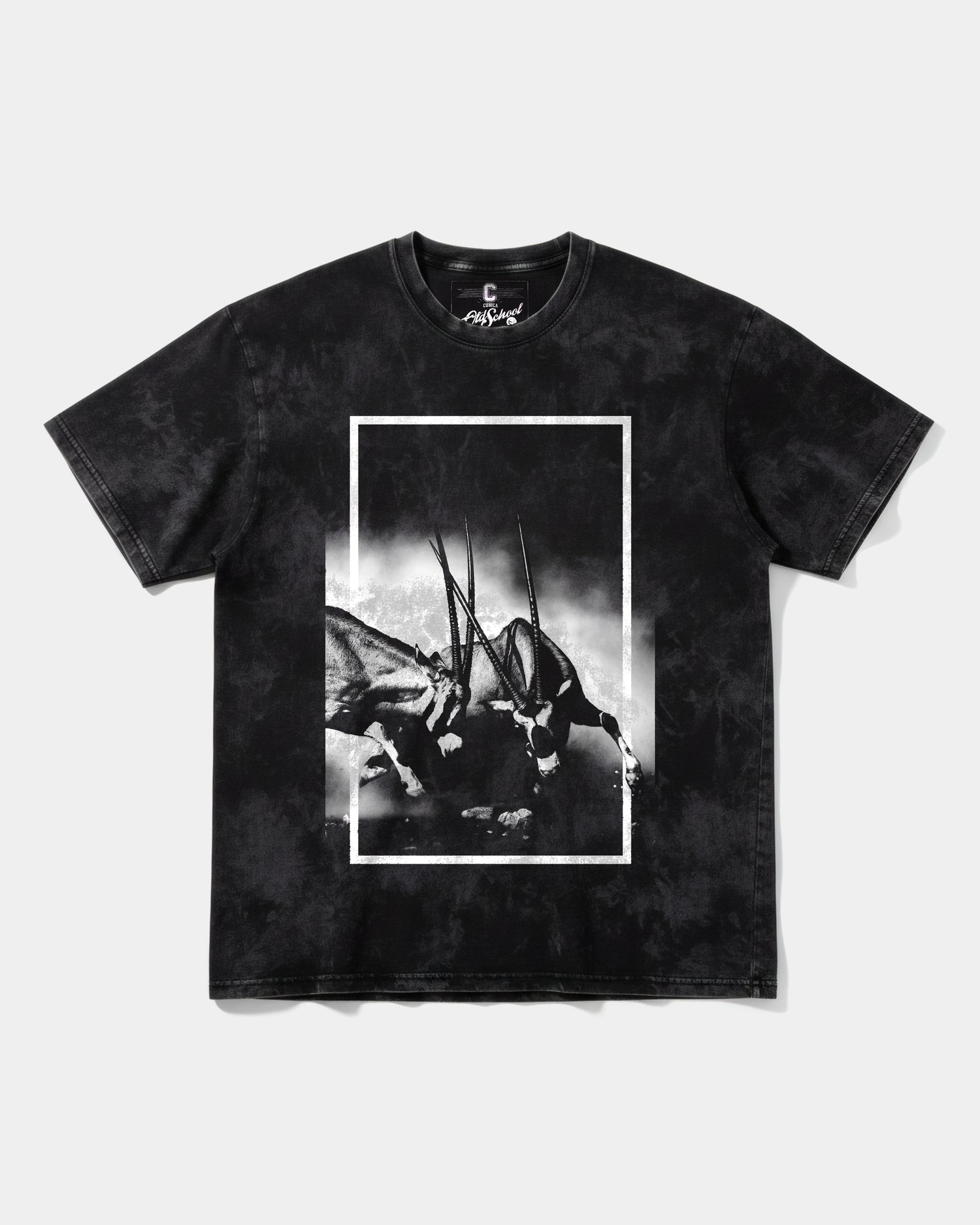 Camiseta Physical Strength Big Front Oversize Acid Negro