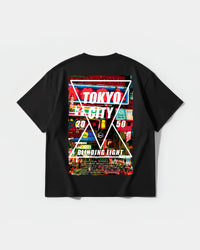 Camiseta Tokyo 2050 Big Back Oversize Basic Negro