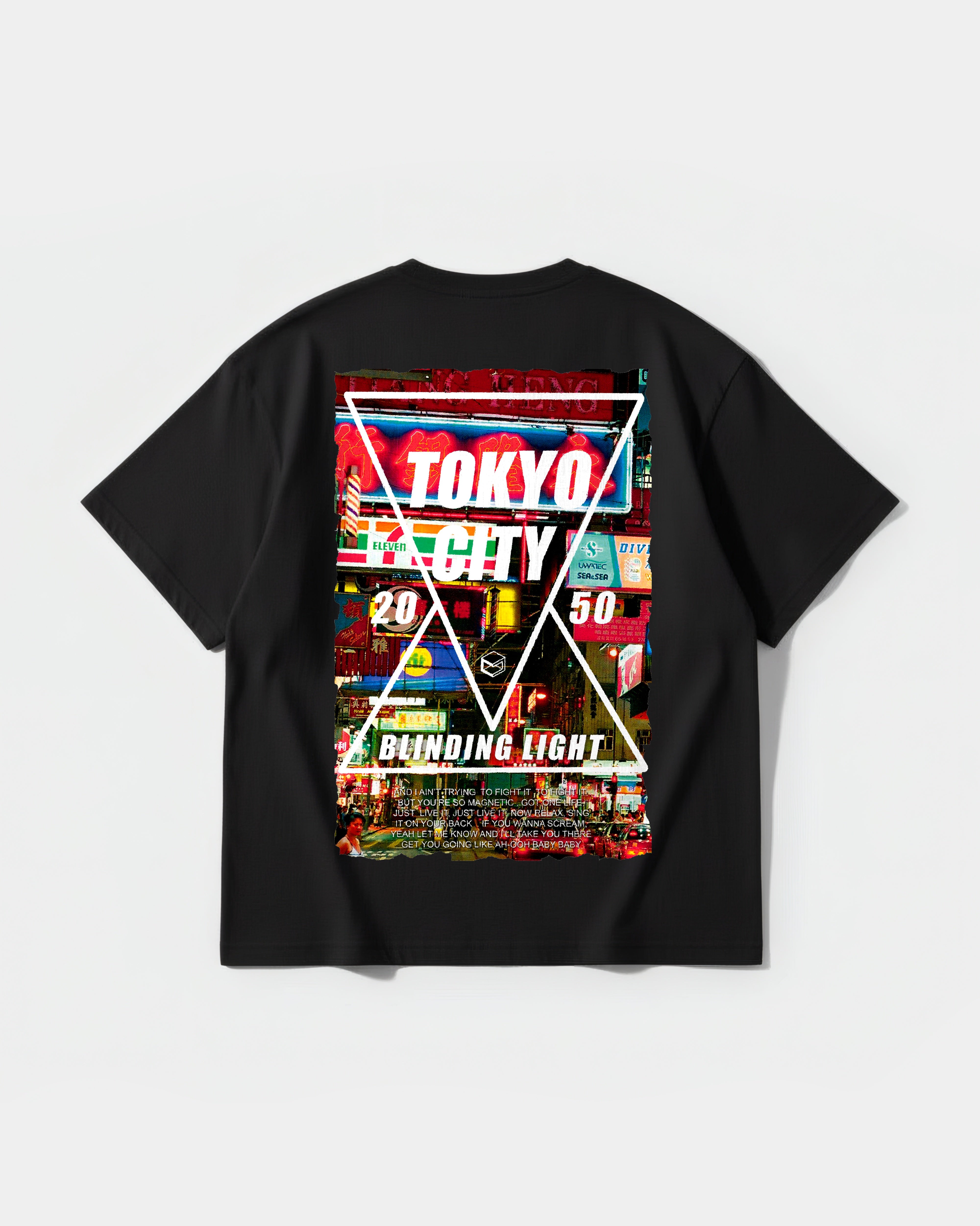 Tokyo 2050 Big Back Oversize Basic T-shirt