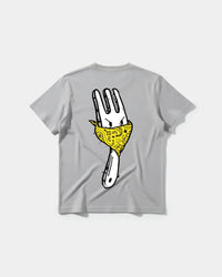 Camiseta Angry Fork Big Back Regular Basic Gris