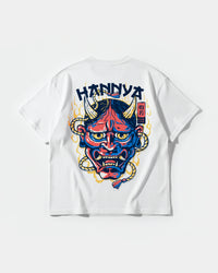 Camiseta China Hannya Pocket Front Oversize Basic Blanco