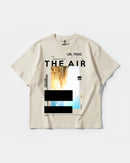 Camiseta Traveling In The Sky Big Front Oversize Basic Beige