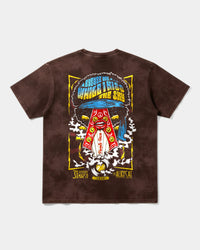 Camiseta Hendrix Big Back Oversize Acid Marron