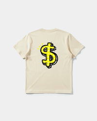 Camiseta Money Money Big Back Regular Basic Beige