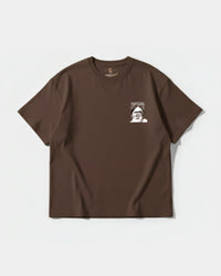 Camiseta Teethers Pocket Front Oversize Basic Marron