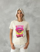 Modelo mide 1,64m y usa talla S