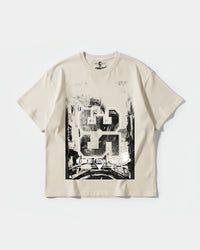 Camiseta 35 Big Front Oversize Basic Beige