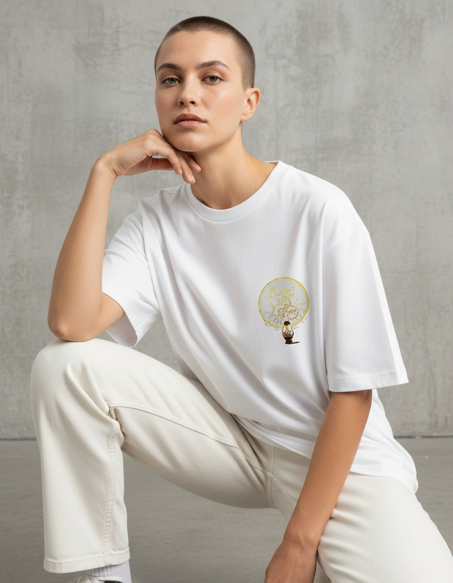 Modelo mide 1,74m y usa talla M