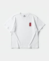 Camiseta China Hannya Pocket Front Oversize Basic Blanco