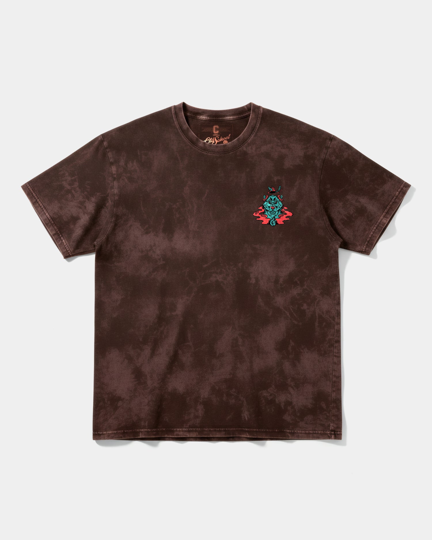 Camiseta Oso Con Gorra Pocket Front Oversize Acid Marron