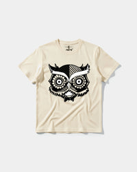 Camiseta Buho Big Front Regular Basic Beige