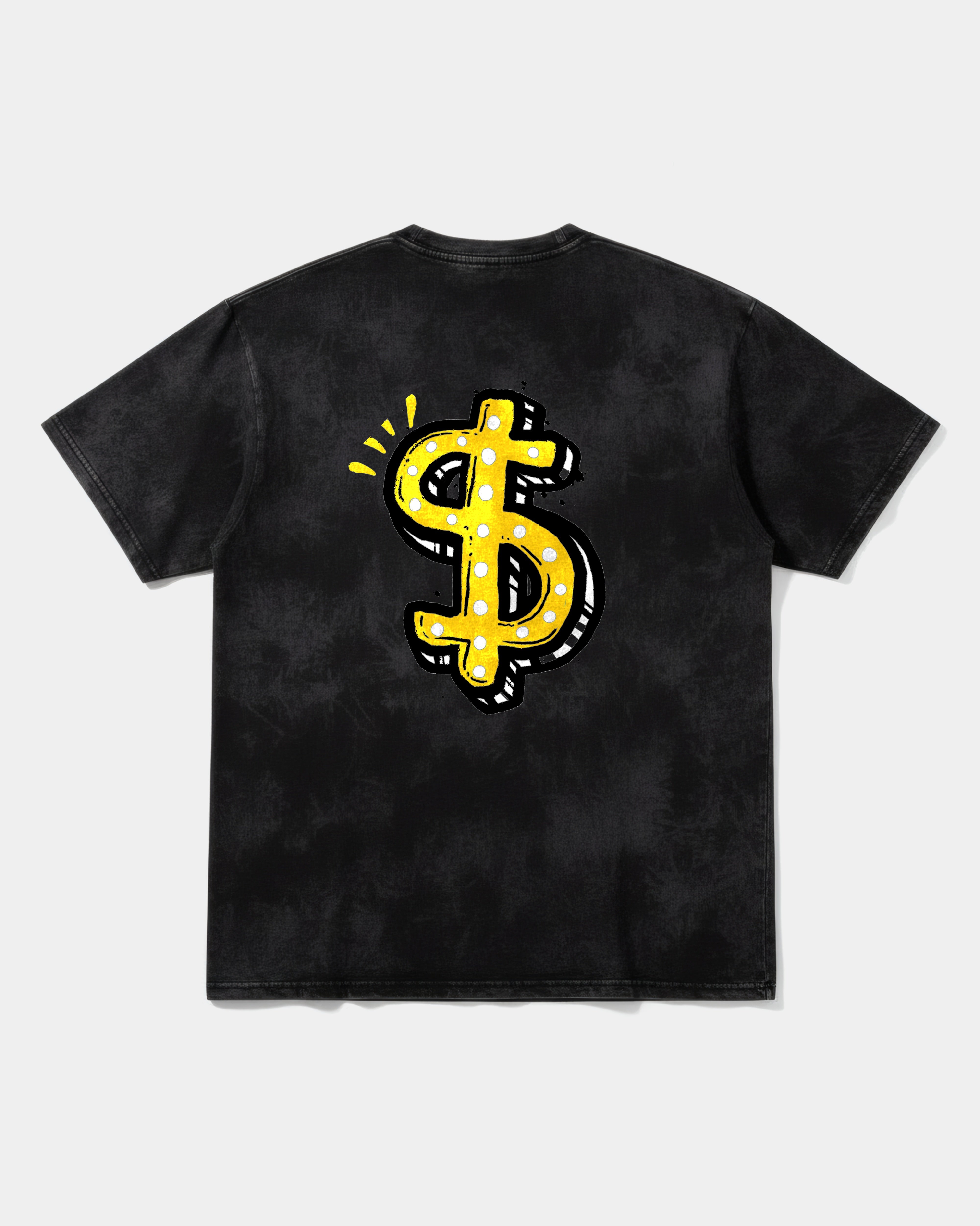 Money Money Big Back Oversize Acid T-Shirt