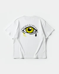 Camiseta Ojo Big Back Oversize Basic Blanco
