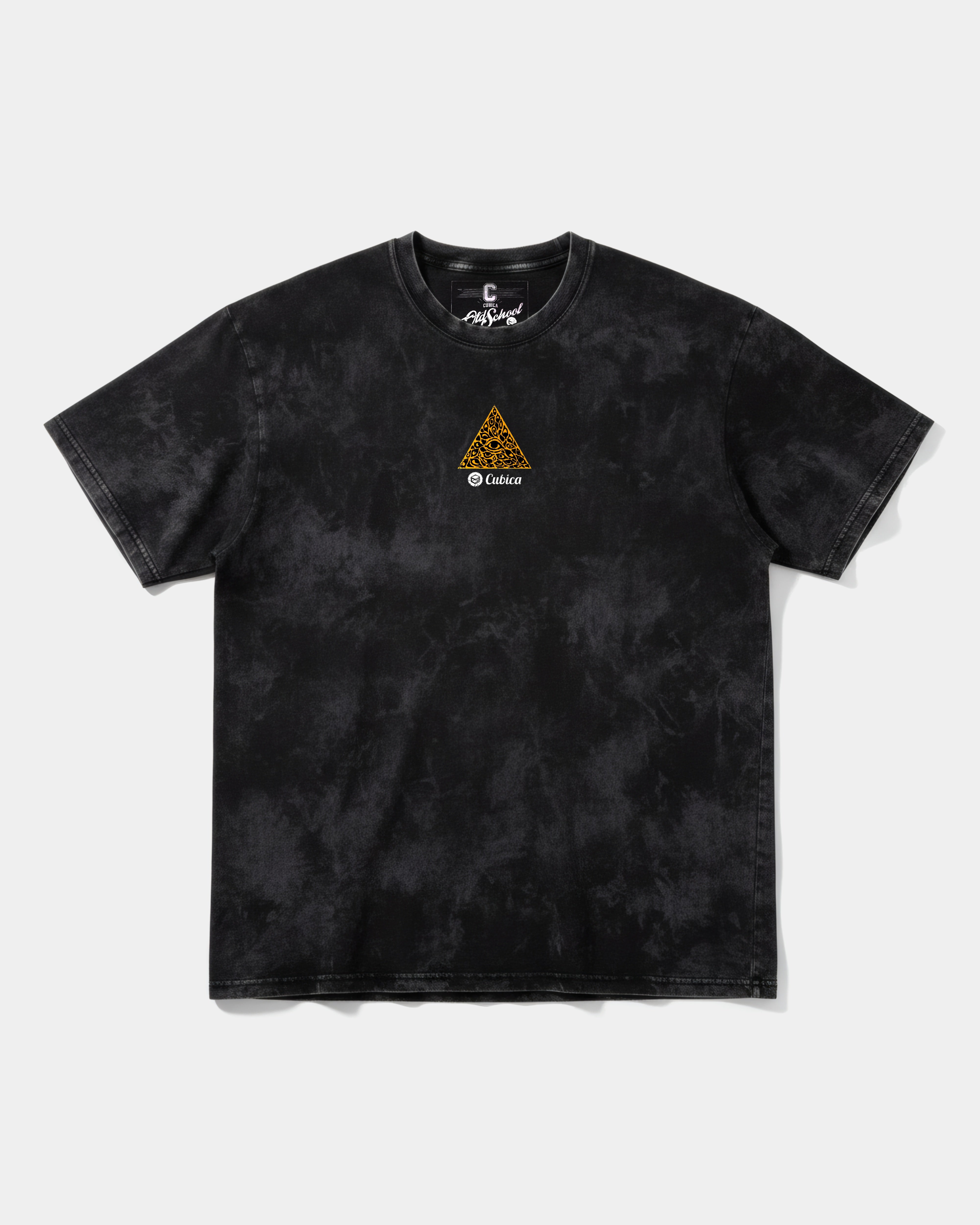 Cubic Illuminati Chest Front Oversize Acid T-shirt